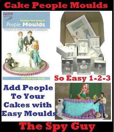 People Moulds for Creating Decorative Figurines Cake Decorating Man Women Older & Younger Child
