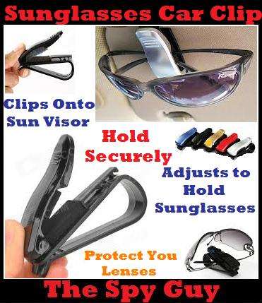 Sunglasses Car Visor Clip Protects and Stores All makes and brands of Glasses Prevent Lens Scratchin