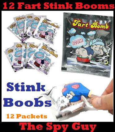 Stink Bombs x12 Packets Fart Bombs Stinky Bombs made for Great Funny Fun