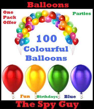 Balloons x100 In Assorted Colours Party Up with these Colourful Balloons