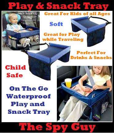 Play n Snack Tray On the Go Waterproof Tray Soft for all Young Children and Kids