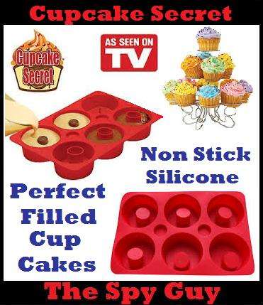 Cupcake Secret Filling Mould Dishwasher Safe Non stick Silicone Perfect Cakes
