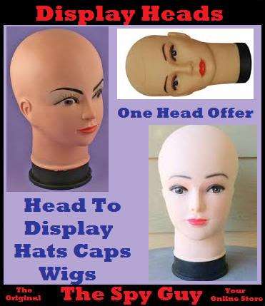 Manikin Head for Displaying Hats Caps Wigs Display Doll Head Only on Offer