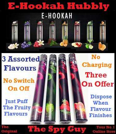 E-Hookah x3 Assorted Fruity Hubbly Sticks Gives a Number of Puffs and then Just Dispose