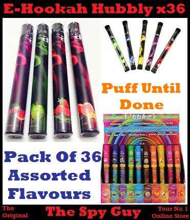 E-Hookah x36 Assorted Fruity Hubbly Sticks Gives a Number of Puffs and then Just Dispose