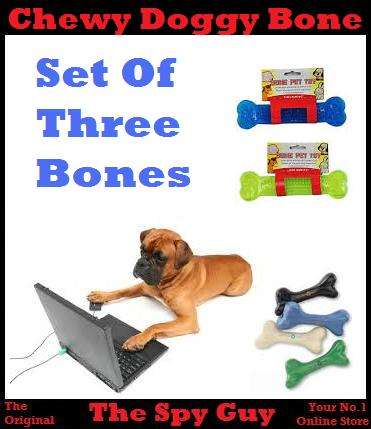 Chewy Doggy Bones x3 Toy Bones on Offer Helps Keep Dogs Happy While Cleaning Teeth