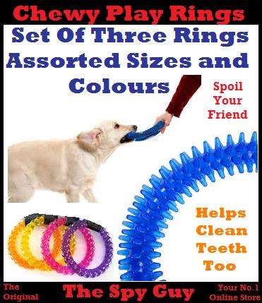 Chewy Doggy RINGS x3 Toy Rings on Offer Helps Keep Dogs Happy While Cleaning Teeth