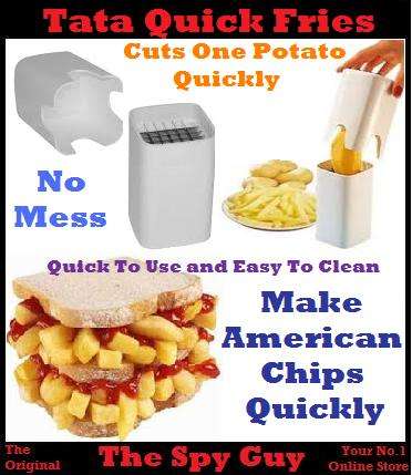 Tata Frites Quick Cut Chips in Seconds Just Place and Press Easy Clean Dishwasher Safe