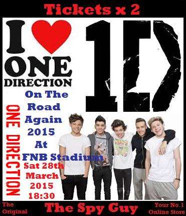 One Direction Tickets On The Road Again Tour 2015 Tickets x2 for FNB Stadium Sat 28th March 2015