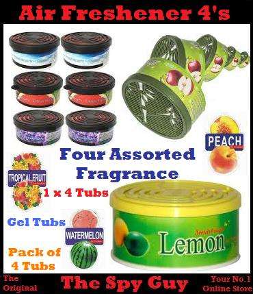 Air Freshener Pack of 4 Gel Tubs for House Home and Car Fragrant