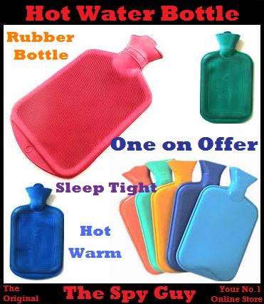 Rubber Hot Water Bottle Great to Keep Warm or for Treatment of Medical Health