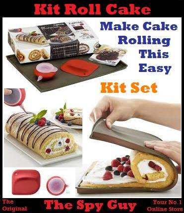 Roll Cake Kit Baking Set Make Perfect Rolled Cakes so Easy Silicone Tray rolls Easy