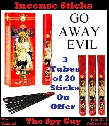 3 Tubes GO AWAY EVIL Incense Sticks 20 Incense Sticks per Tube Burn Cleanse Bring Joy