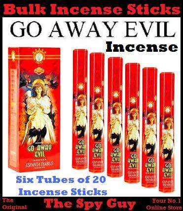 6 Tubes GO AWAY EVIL Incense Sticks 20 Incense Sticks per Tube Burn Cleanse Bring Joy