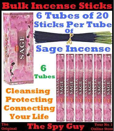 6 Tubes SAGE Incense Sticks 20 Incense Sticks per Tube Cleansing Protecting Connecting