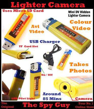 Spy Lighter Hidden Camera Lighter DV Takes Video & Photos Spy Gadget Camera with Sound