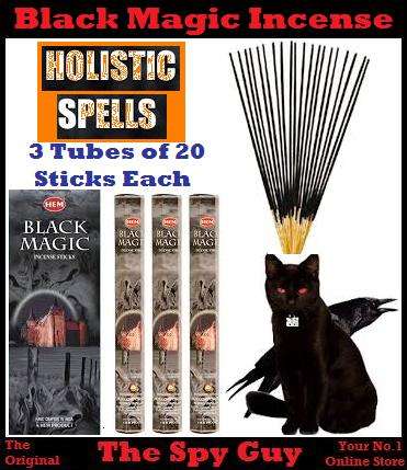 3 Tubes BLACK MAGIC Incense Sticks 20 Incense Sticks per Tube Drives Away, Protects & Bring In