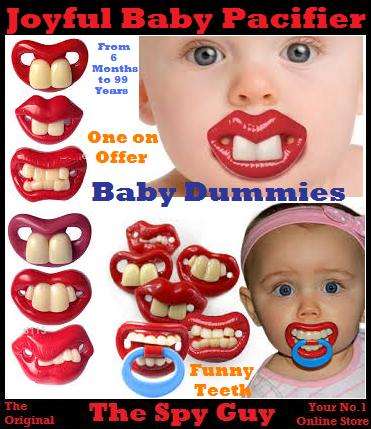 Joyful Baby (ONE) Pacifier Funny Teeth Dummy for babies 6 Months and Upwards