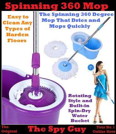 The Spinning 360 Degree Mop That Dries & Mops Quickly & Efficiently Perfect for ALL Floors
