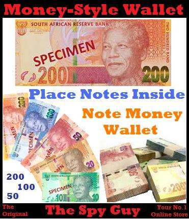 South African Currency Printed Money Wallet Holds Rand Notes Only Looks Big on Cash