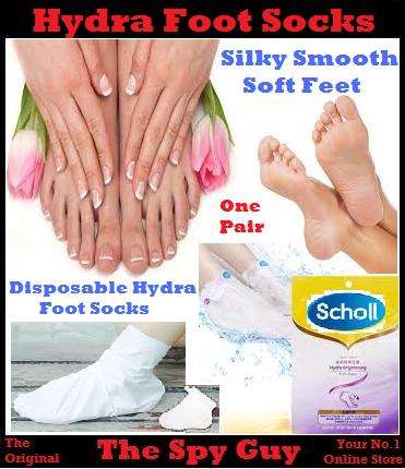 Scholl Hydra Foot Sock Mask Vitalize and Nourish Dry Ugly Feet One Pair Non Re-Usable Socks