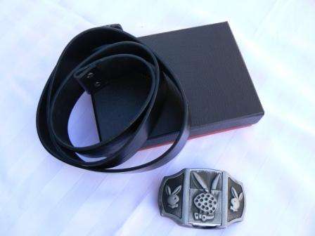 Belt ( PLAY BOY ) with Windproof REFILLABLE Lighter LAST FEW