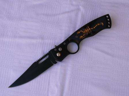 Shark Gold Scorpion Pocket Knife