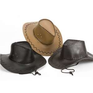 Stetson PVC Leather Style BLACK Cowboy Hat