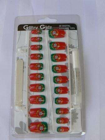 Portugal x 20 Digital Nail Art Tips by Glitzy Girls