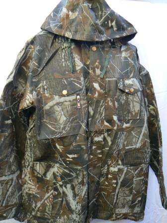 Jacket with Hood (XXL) (Snipe Canvas Material) Real Tree Print by Z&Y Hunting, War Game & Paint Bal