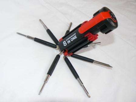 8 in One Multi Screwdriver Torch Set