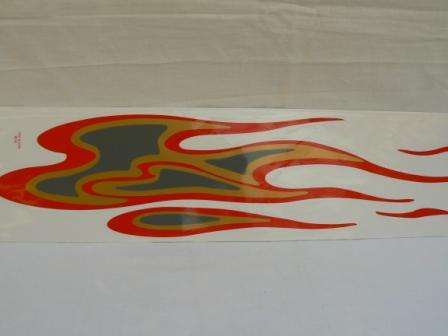 (Flame LARGE 4 Cardoor) Deco STICKER for Car & All