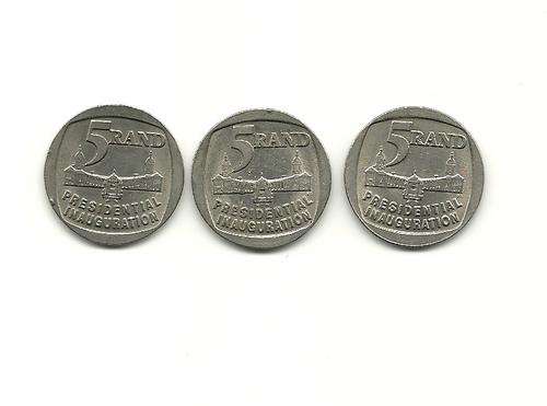 Circulated 1994 Inauguration R5 Coins