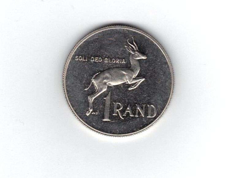 Circulated R1 coins ranging from 1977 to 1988