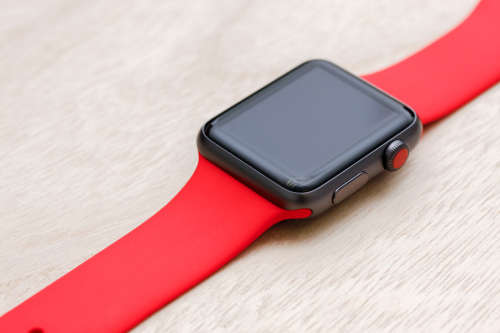 Original Apple Watch - Sport | 42mm Space Grey Aluminium Case with Red Sport Band