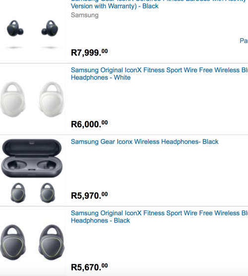 Samsung Gear IconX Cord-free Earbuds (MP3 Player/Heart Rate/Pedo) | SM-R150)