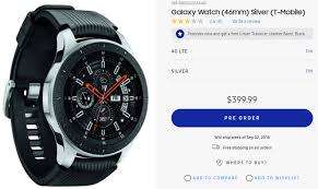 42mm Samsung Galaxy Watch LTE - Midnight Black  (New-Local Stock) SM-R815F