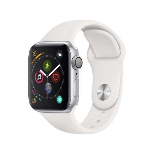 40mm Apple Watch Series 4 - Silver Aluminium Case / White Sport Band (MU642SO/A)