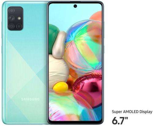 Samsung Galaxy A71 - Dual Sim - 128GB / 8GB RAM - Prism Crush Blue (New-Sealed Stock)