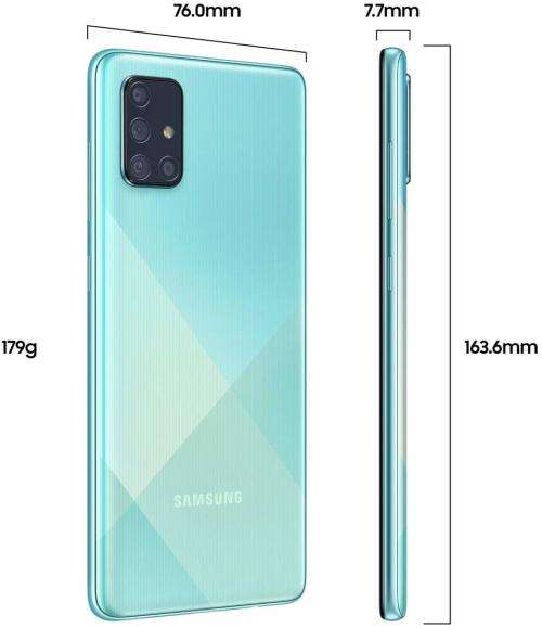 Samsung Galaxy A71 - Dual Sim - 128GB / 8GB RAM - Prism Crush Blue (New-Sealed Stock)