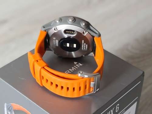 Garmin Fenix 6 - Pro/ Sapphire Edition - Titanium/ Ember Orange Band | Premium Multisport GPS Watch
