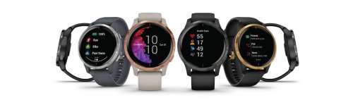 Garmin Venu - AMOLED GPS Smartwatch - Light Sand with Rose Gold Bezel (New)