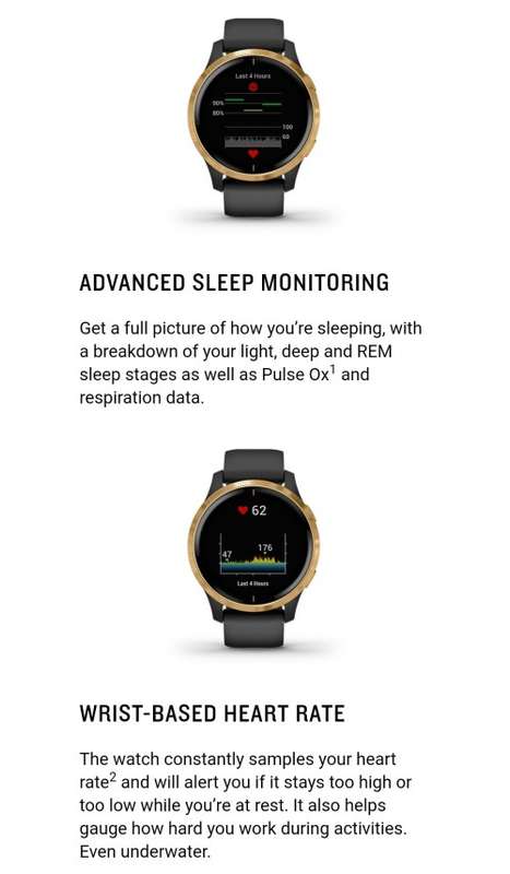 Garmin Venu - AMOLED GPS Smartwatch - Light Sand with Rose Gold Bezel (New)