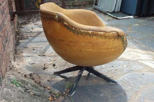 Round Chair Club Swivel Chair 1970s