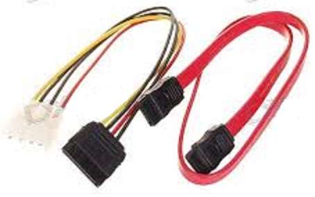IDE to SATA power converter cable and PC Internal SATA Cable Combo
