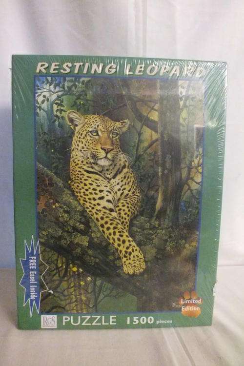 Puzzle - 900mm x 600mm - Resting Leopard - 1500 piece - Limited Edition - Sealed