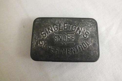 Singletons Super-Menthol Snuff - Empty Tin