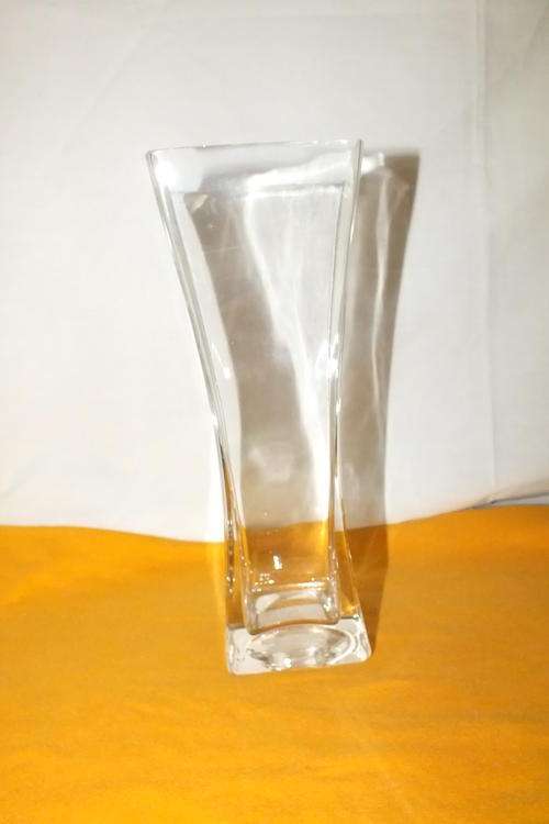 Square Clear Glass Vase