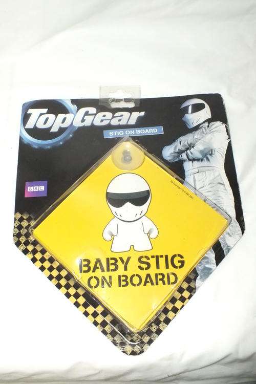 Baby Stig On Board - Baby On Board Sign -  Top Gear