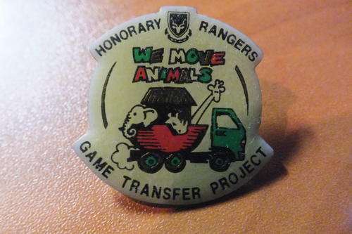 Honorary SanParks Rangers Game Transfer Project Pin Badge